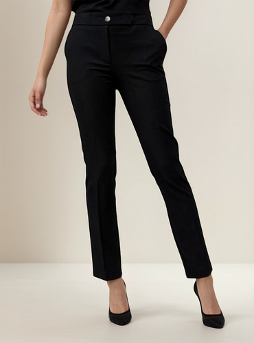Pantalón Mujer Sastrero Crepe Elastizado Talles Grandes