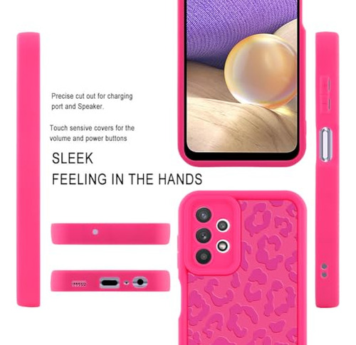 Funda Para Galaxy A32 5g Hot Rosa 6.5 PuLG Piel Sintetica