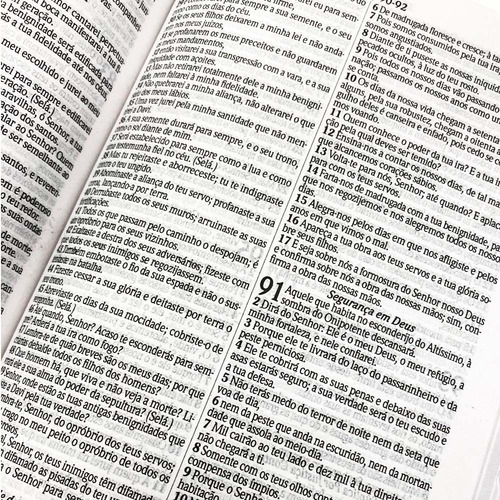 Bíblia Sagrada Rc Slim Com Harpa E Corinhos Média Capa Zíper Preta