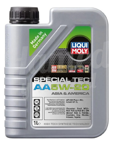 Aceite Liqui Moly Special Tec Aa 5w-20 1l