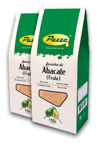 Kit 2 Farinha De Abacate Pazze 150 Gramas