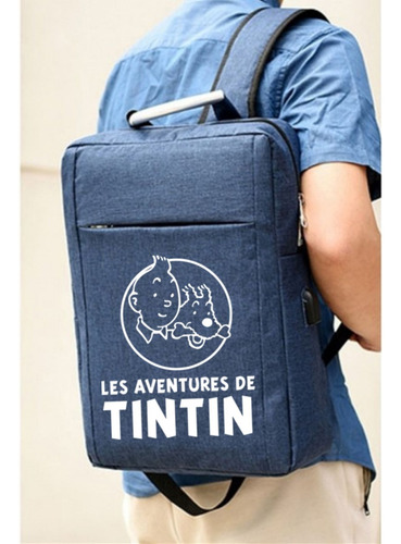Morral Tintin Aventuras Maleta Bolso Backpack