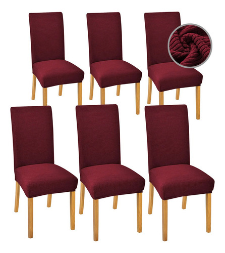 Cubresilla Nube Removibles color vino pack 6 unidades