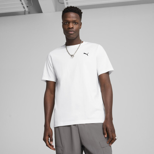 Polera Puma Wardrobe Ess Tee Blanco Hombre