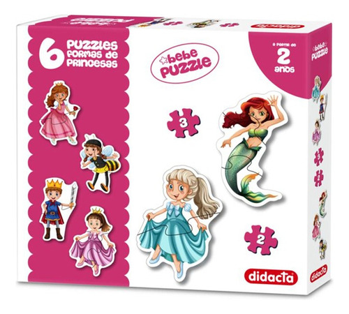 Bebe Puzzle 6 Puzzles Con Formas De Princesas : Que Regalo