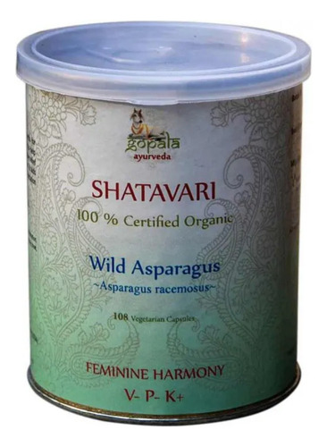 Shatavari ( Asparagus Racemosus ) 108 Cáp. De 500 Mg - Índia