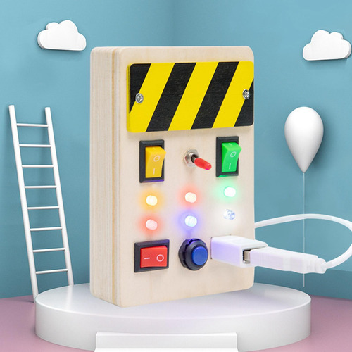 Brinquedo Para Bebê Montessori Com Placa De Atividade