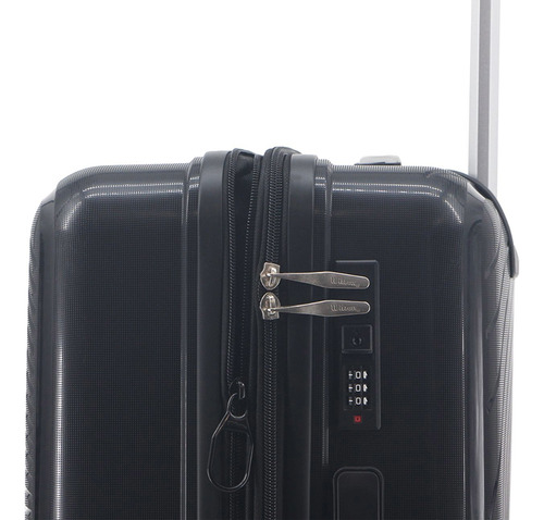 Wilson Carry On Rigida Para Cabina Chica De Viaje Maleta Equipaje De 20 Pulgadas Aprobada Por Aerolíneas Ruedas Giratorias Con Candado Tsa Color Negro