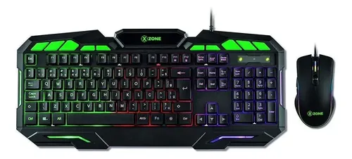 Kit Teclado e Mouse Gamer XZone GTC-01, de Membrana e Óptico, com