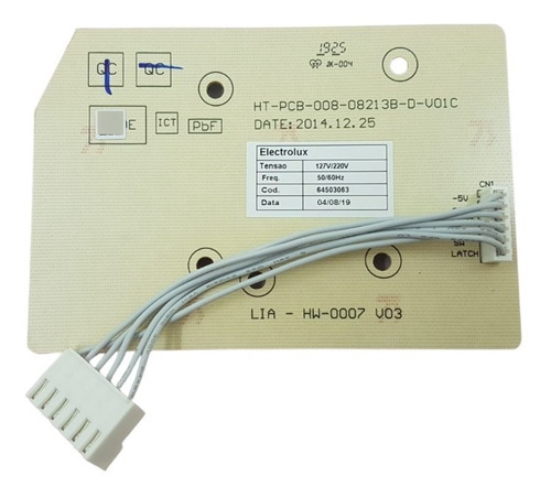 Placa Interface Electrolux Ltd09 Lt12f Lt15f 64503063 Orig.