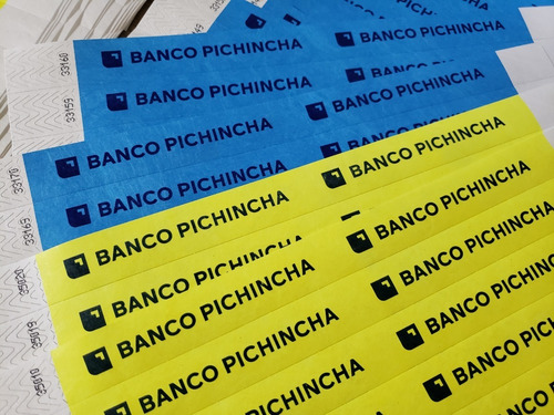 Imagen 6 de 6 de Pulseras Para Hoteles Fiestas Manillas Brazaletes Tyvek