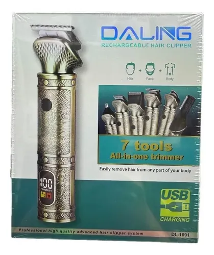 Maquina Cortadora Pelo 7 En 1 Daling Dl - 1691 Inalambrica