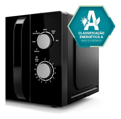 Microondas philco 20l preto painel mecânico pmo23m | Frete grátis