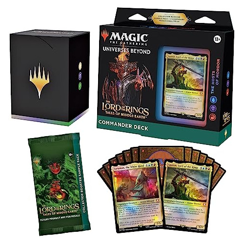 Mtg Tlotr: Mazos Comandantes 4 + Pack Muestra Booster Colecc