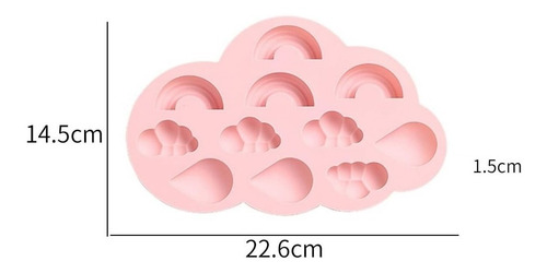 Moldes De Silicona Molde Arcoiris Molde Silicona Nube Gotas