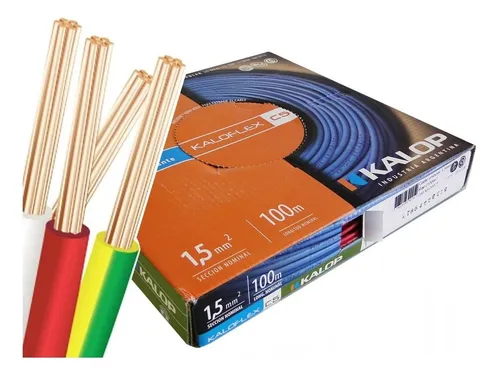comprar Pack X 2 Cable Unipolar Kalop Normalizado Iram 1.5mm Cat.5