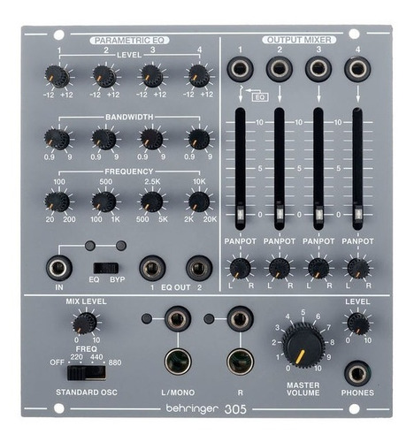 Imagen 1 de 3 de Behringer 305 Eq/mixer/output - Módulo Eurorack