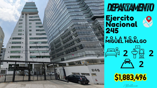 Venta De Departamento (107m2) En Skyview Polanco, Muy Cerca Del Bosque De Chapultepec, Museo Soumaya. Db15-z92