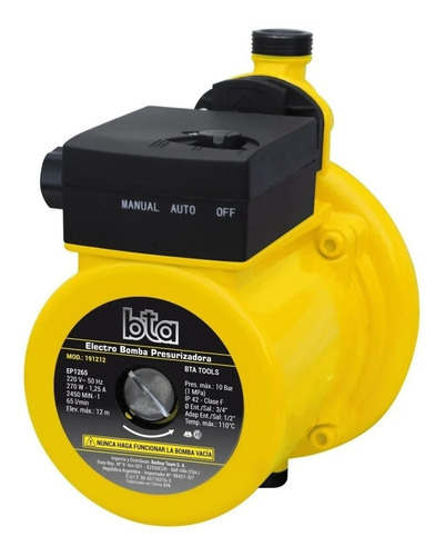 Imagen 1 de 5 de Bomba Presurizadora Nueva Bta 270 W Elevador Presión Baño