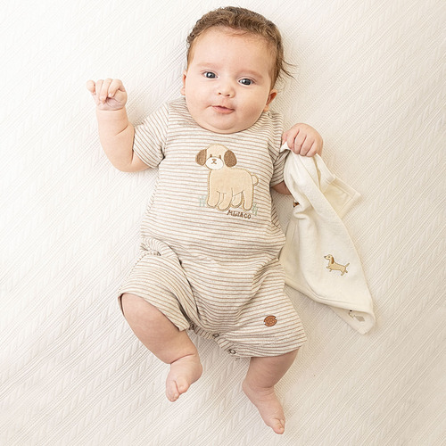 Kit 2 Toalhinhas Boca Algodão Egípcio Mini & Co. Cachorrinho