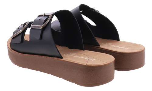 Sandalias Slip On Casuales Doble Correa De Ajuste Mujer Elo