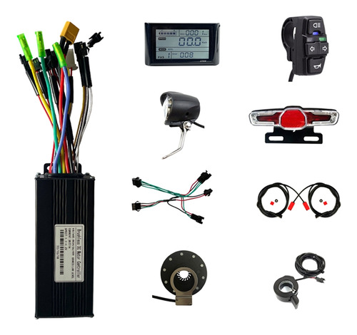 Kit De Controlador De Motor De Bicicleta Eléctrica Para Moto