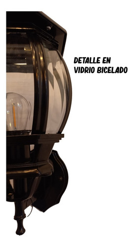 Imagen 3 de 4 de Lámpara De Pared Tipo Farol Para Exteriores Gran Tamaño
