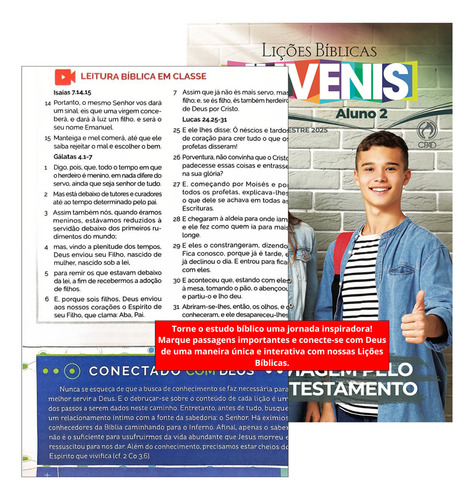 Revista Lições Bíblicas Ebd Juvenis Aluno 2º Trimestre 2025