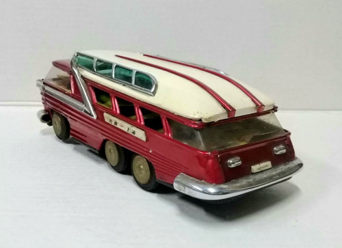 Antiguo Juguete De Chapa Colectivo Chino Futurista