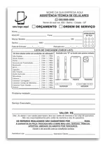 Comprar 10 Blocos Ordem De Serviço - Assistência Técnica De Celular