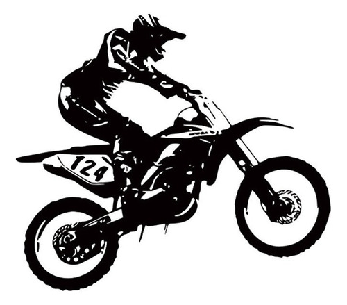 Pegatinas De Pared Para Moto De Motocross, 53 Cm X 60 Cm, Ex