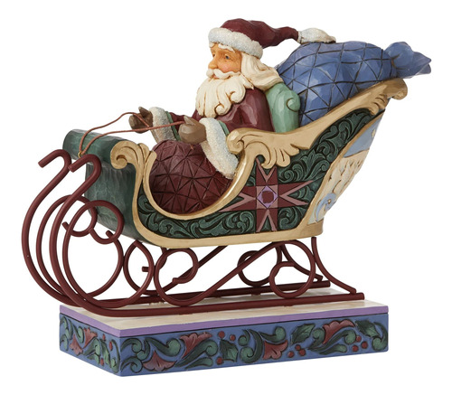 Enesco Jim Shore Heartwood Creek - Figura De Santa En Trineo