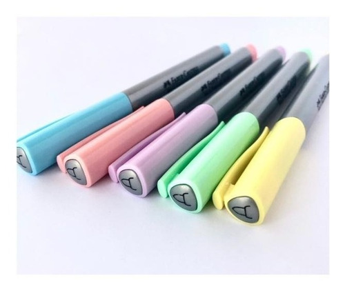Imagen 2 de 2 de Marcadores Faber Castell Multimark Plus 5 Colores Pastel