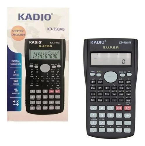 Calculadora Científica Kadio Kd-350ms 240 Funciones Negra