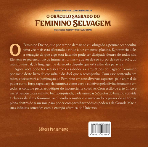 O Oráculo Sagrado Do Feminino Selvagem, De Dewart, Niki;marglin, Elizabeth. Editorial Pensamento, Capa Dura, Edição 1 Em Português, 2024