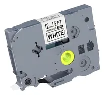 Comprar Cinta Laminada Etiquetadora Rotuladora Fits Brother Tze231 Color Fondo Blanco \u002F Letras Negras