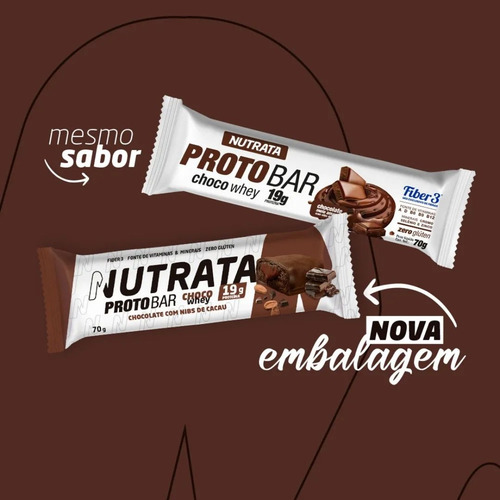 Display 9 Un Barra Proteica Protobar 70g Nutrata