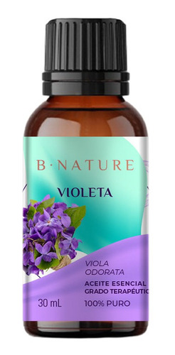 Aceite Esencial De Violetas Violeta Puro 100% 30 Ml Bnature