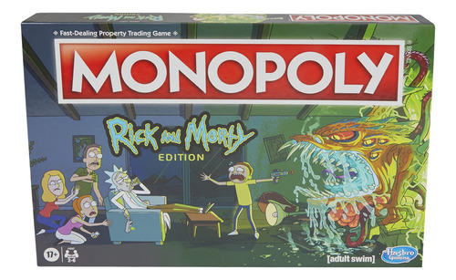 Hasbro Gaming Monopoly: Rick And Morty Edition Juego De Mes.