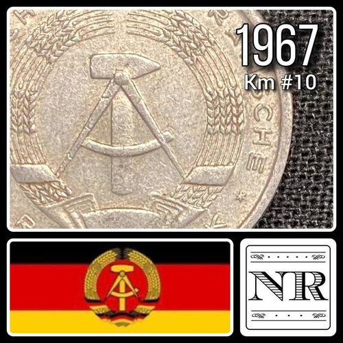 Alemania Democratica - Año 1967 - 10 Pfennig - Km #10