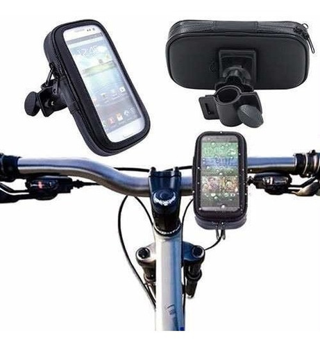 Estuche Soporte Bicicleta Moto Impermeable Para Gps Celular