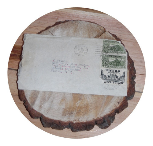 Carta Antigua 1950 Escrita En México Con Sellos Postales