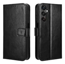 Comprar Funda Tipo Cartera Para Samsung Galaxy M55 5g Con Tarjetero De Piel Con Función Atril, A Prueba De Golpes, Funda Protectora Con Tapa