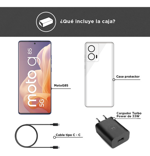 Celular Moto G85 8 + 256gb 5g Azul