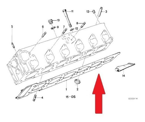 Junta De Cabeçote Bmw 630cs 6 Cilindros 1986 A 1994 Original