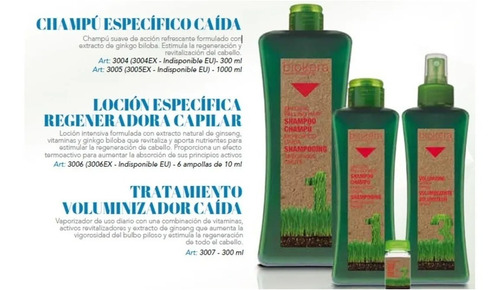 Kit Anticaída Salerm Biokera Estimula Crecimiento De Cabello