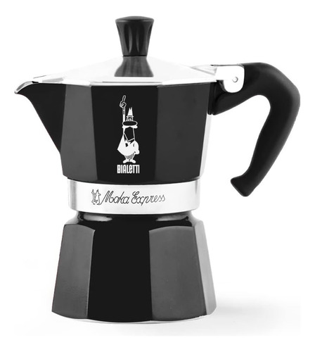 Cafetera Bialetti  Moka 6 Tazas Negra