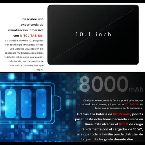 Tablet Tcl Tab 10s 3gb 32gb 10.1 Stylus Pen Y Estuche Set (Reacondicionado)