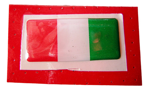 Fiat - Alfa Romeo - Bandera Italiana Autoadhesiva 5 X 2 Cm 