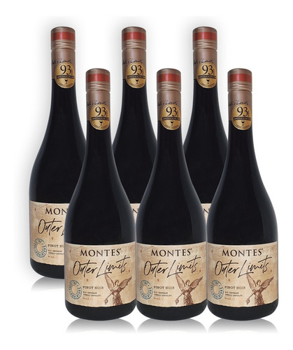 Montes Outer Limits Vino Pinot Noir Caja X6u 750ml Chile